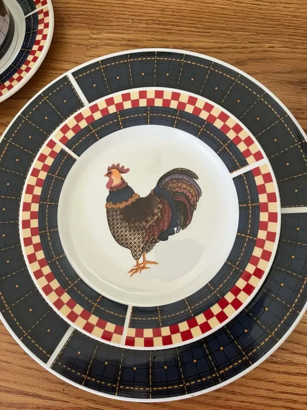 Majesticware by Oneida Calico Rooster 19-Piece Dinnerware Set